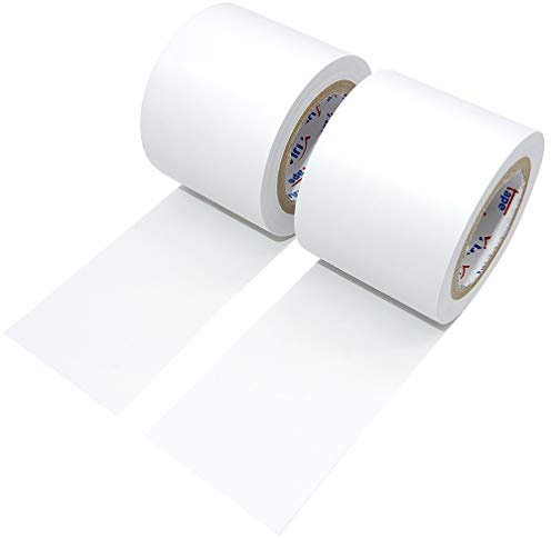 ALBOYI 2 Rolls Electrical Insulation Tape, 50mm x 15m PVC Flame Retardant Waterproof Insulating Tape for Wiring, Cable Protection and Electrical Repairs (White)