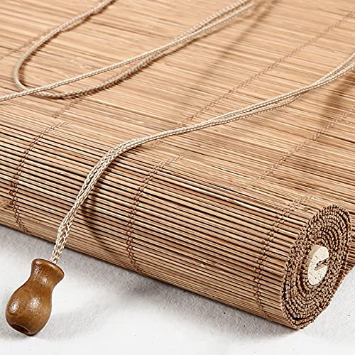 JIAOLUN123 Store Enrouleur en Bambou Stores À Rouleaux Romains Rideau filtrant la lumière Stores Venitien Volets Protection de la Vie privée,pour fenêtres et Portes,Balcon (60 x 160 cm)
