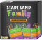 Gesellschaftsspiel - Stadt, Land, Family - Das fairste Kartenspiel Aller Zeiten - Stadt Land Fluss Lernspiel für Kinder ab 8 Jahren - Geschenk-Idee (Kartenspiel - 55 Karten)