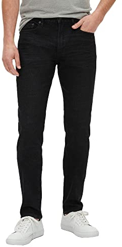 GAP Mens Slim Taper Fit Jeans, Washed Black, 36W x 30L US