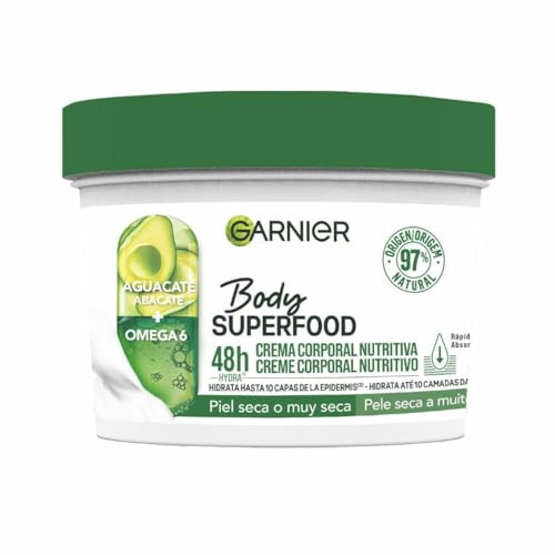 Garnier Bodyfood Crema Corporal Nutritiva Avocado, 380ml