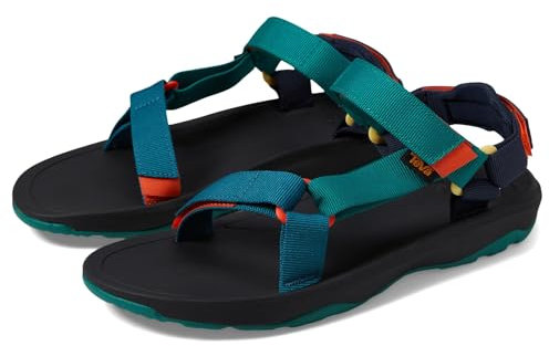 Teva Unisex-Child Casual Sandal, Blue Coral Multi, 3 Little Kid