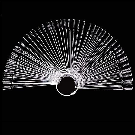 Nuancier Ongles 40 Pièces, Ongles Faux ​Présentoir Outils de pratique des ongles, Presentoir Ongles, Palette Maquillage Vernis à Ongles Pour la conception de la pratique des ongles (transparent-4)