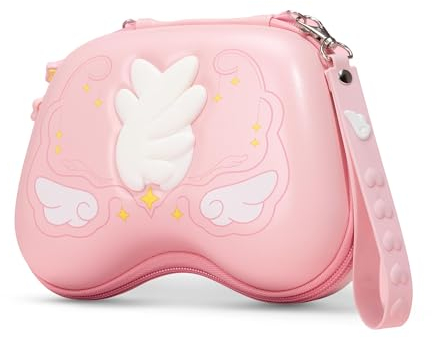 GeekShare Game Controller Case for PS5 Controller, PS4, Switch Pro and Xbox Controller, Hard Shell Joystick Protector Heavy Duty Protective Cover Hard Carrying Controller Case - Star Wing