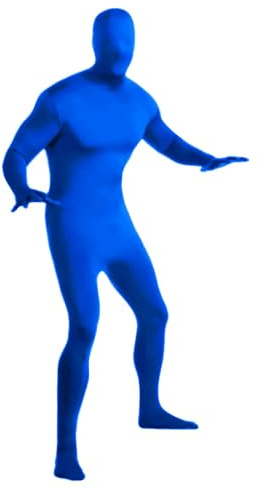 Combinaison Intégrale pour la Photographie Film Vidéo Green Screen Bodysuit Body Combinaisons Intégrale Combishorts Cosplay Survêtement Adulte avec Mains et Pieds Couleur Unie Costume Loisirs