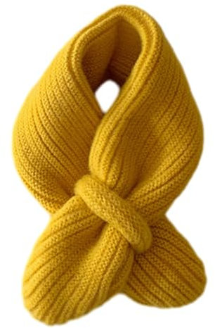 MEAKTSMI Modischer Kinder Strickschal Weicher Und Warmer Einfarbiger Schal Stilvoller Kinder Wollschal Weicher Und Bequemer Schal Geschenk