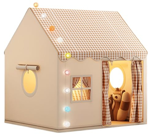 zjhukfmc Tienda De Campaña para Niños, 120×105×128cm Tienda De Juego para Niños, Ttela De Poliéster&Soporte De Metal Ienda De Campaña Interior, con Bolas De Colores, Gran Espacio, Cómodo