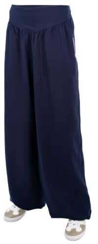 wu designs Baumwolle (Leicht) Damen Kung Fu & Yoga Trainingshose Nachtblau 185