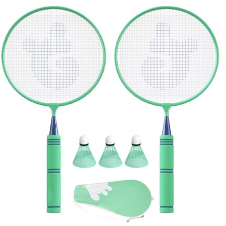 Ensemble de badminton en plein air – Kit de raquette double pour l'exercice amusant | Design robuste avec prise en main confortable, activité engageante pour les sports scolaires, les liens familiaux