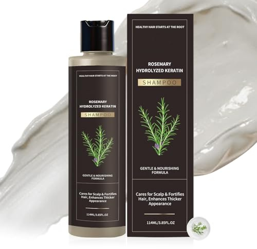 Champú para el Crecimiento del Cabello | Productos de Volumizadores | Champú Fortalecedor de Raíces 114ml - para Cabello Fino, Dañado, Seco y Sensible - Uso Diario