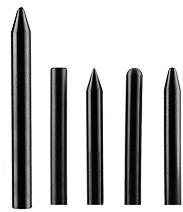 GS 43237-2 5pcs Tap Down Tools Set Paintless Dent Removal Nylon Pen Dent Repair Kit Tools,Black
