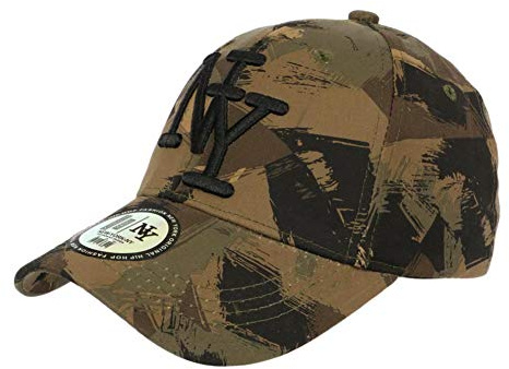 NY Camouflage Armee Fashion Braun Khaki und Schwarz Baseball Warry – Größe: Einheitsgröße – Farbe: Braun – Unisex, braun, Einheitsgröße