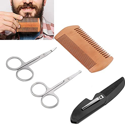 Bartpflege-Set, einfaches Tragen und Bartpflege-Set Einfach zu greifen und zu verwenden Bartknoten für Männer zum Mitnehmen für das Styling Gestaltung des Wachstumsgeschenks