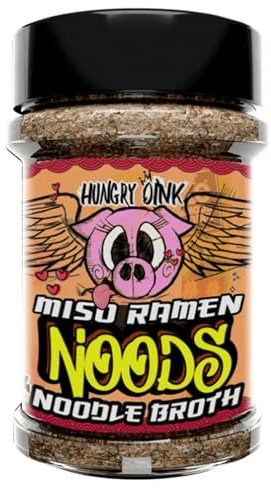 Angus & Oink | Miso Ramen Noodle Broth Seasoning | Ultimate Umami Flavour | Authentic Japanese-Inspired Broth | Perfect for Noodles, Vegetables & Protein | Gluten-Free | 200g