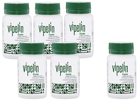 VIPELÍN FORTE – Vitaminas Anticaída del Pelo para Hombres – Suministro para 6 meses - Fórmula con Biotina – Ingredientes 100% Naturales.- Evita efectos secundarios.