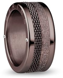 BERING Damen Ring in glänzendem braun - Arctic Symphony Collection aus Edelstahl - Arno 8