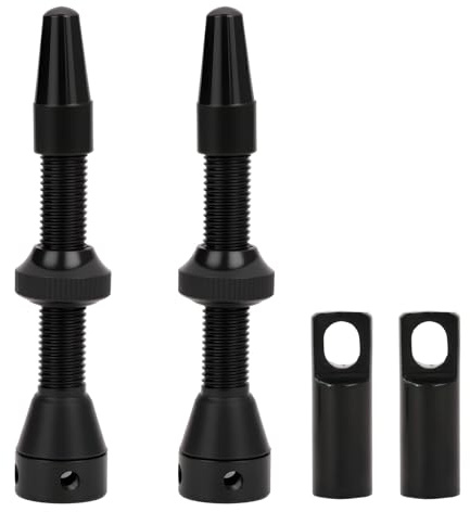 Tubeless Ventil 2 Stück – 44mm Fahrradventile für Schlauchlos-Reifen, geeignet für MTB, Rennrad und E-Bikes, einfache Installation und zuverlässige Luftdichtung