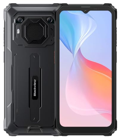 Blackview BV6200 Pro | Smartphone Rugged | 6,56 HD+ | Android 14 | 18GB RAM + 128GB (hasta 1TB) | Batería 13000mAh | Cámara 13MP + 8MP | NFC | Dual SIM | IP68/IP69K | 2 años de garantía | Negro
