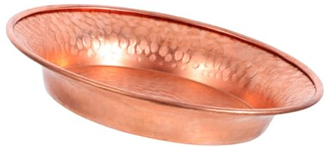 NIYANGLE Ciotola Rituale Martellata a Mano in Rame Piccolo, Ciotola per Offerte Buddista Robusta Multiuso per Salse e Gioielli, Vassoio Decorativo Tibetano per Altare e Meditazione