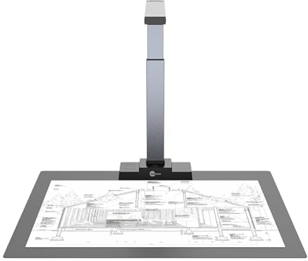 Dokumentskanner, Skanner 18 megapixel A2/3/4 storformat OCR-igenkänning Autofokus dokumentskanner 24 färgbitar