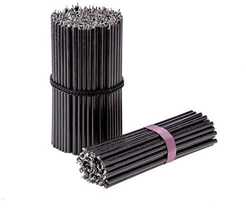 Danilovo Velas de Cera de Abeja (Negro) – Velas Ortodoxas Para Oración, Rituales, de Decoración de Mesa, N140, Altura 16 cm, 300 Unidades