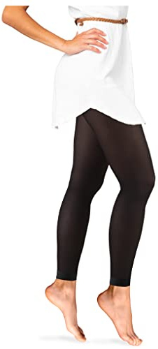 Truform Women's 20-30 mmHg Medical Compression Tights, Footless Opaque Shapewear Support Pantyhose, Medium