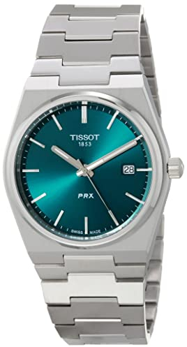 Tissot PRX Green Man Uhr nur Zeit T137.410.11.091.00 Stahl, grau, Armband
