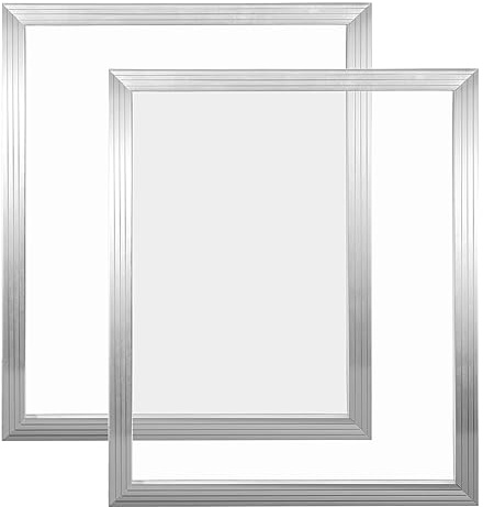 Caydo 2 Pieces 24 x 20 Inch Aluminum Silk Screen Printing Frames with 160 Mesh for Screen Printing