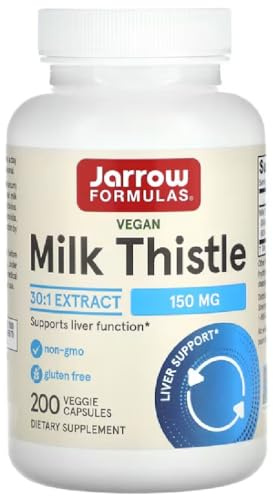 JARROWS Jarrow Formulas - Milk Thistle | 150 mg to Support Liver Health - 200 Capsules