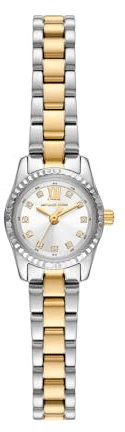 Michael Kors Lexington Watch for Women, 19mm Quartz Three Hand Movement with Stainless Steel or Leather Strap
