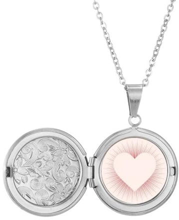 Collar con medallón en forma de corazón para el día de San Valentín, joyería para regalo de cumpleaños