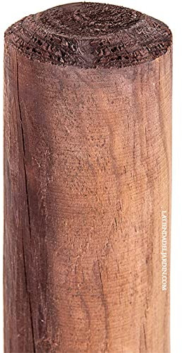 Suinga Estaca para Arboles 200 cm Ø 8 cm | Tutores con Punta | Poste para Vallas, Jardin y Plantas | Poste de Madera | Soporte para arboles