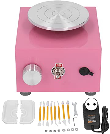 Mini-Töpferscheibe, Keramikrad, Einstellbare Geschwindigkeit, Tonmaschinen, Elektrische Bildhauer-Kits für Kunsthandwerk, Gießen, Geschenk, Heimwerker(#2)