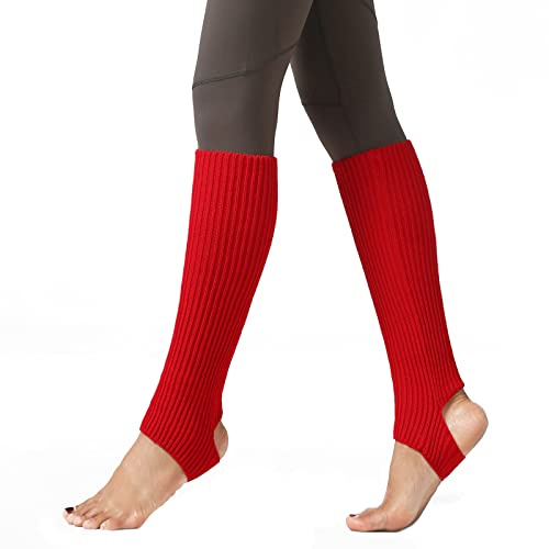 JK Home Femme Jambière Guêtres Fille Ballet Danse Yoga Bas Chausettes Tressé Tricot Ouverture Transversale