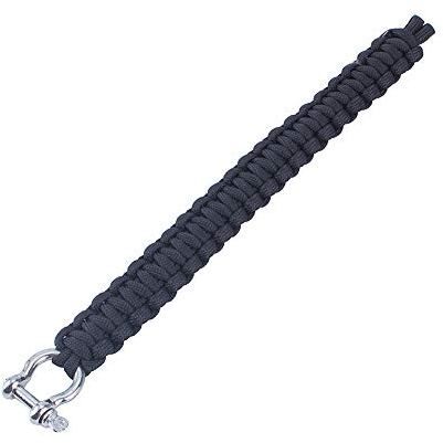 KIMISS Military 550 Paracord, Pulsera Tejida de Acero Inoxidable, Kit de Hebilla de Supervivencia para Exteriores