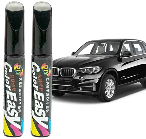 BMHNQ Penna Ritocco Carrozzeria 2 Pezzi Pennarello Ritocco Carrozzeria Ripara Graffi Carrozzeria Auto Penna Auto Rimuovi Graffi per Riparazione Graffi Auto Nero