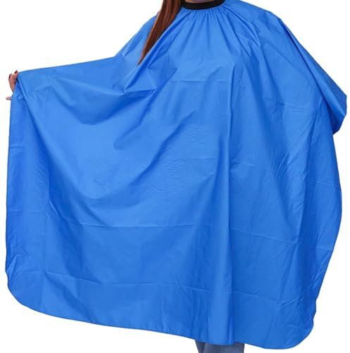 ZONADAH Blauer Friseurumhang Wasserdicht zum Haarschneiden, Stylen und Färben, Salonumhang für Haarstyling, 1,2 x 1,5 m