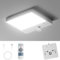 Rechargeable Motion Sensor Ceiling Light, Cordless Bathroom Light with Remote Control, 8000mAh Dimmable Battery Operated Sensor Lights 3 Color Temperatures Magnetic for Shed Porch Stairs Garage Loft