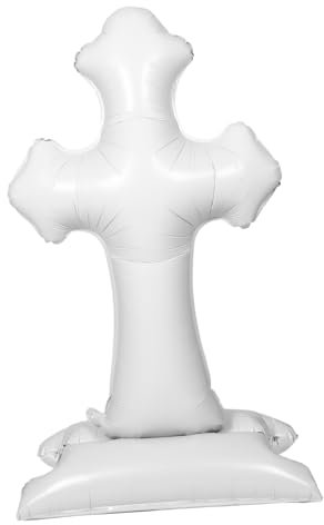 LRXIYODE Aufblasbarer Kreuzballon Für Taufe Dekoration Osterparty Religiöse Veranstaltung Babyparty