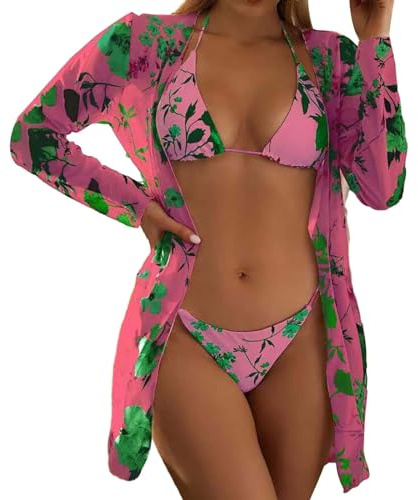 Trajes De Baño De Mujer Acolchado Sujetador De Verano Push Up Beachwear Dos Piezas Sexy Mar Playa Cintura Alta Bikini Sets Surf Hot Trajes De Baño Elástico Clásico Ajustable Traje De Piscina, Rosa