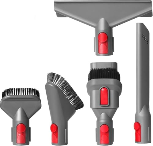 5 in 1 Zubehör-Set Ersatzteile für Dyson V7 V8 V10 V11 V15 Handstaubsauger, Ersatz Bürste kompatibel mit Dyson Staubsauger, für Zuhause, Büro, Autositze