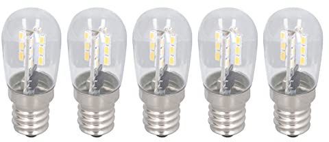 Haofy Bombilla LED E12 500LM 1,5 W con Lámpara de Vidrio con Disipación de Calor de 360 ​​grados para Dormitorio, Oficina, Accesorio de Techo