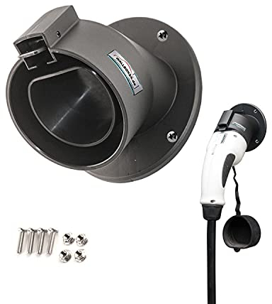 Wallbox24 Winkel Steckerwandhalterung Typ 2 Ladekabel Wallbox Ladestation Wallbox24 Plug Holder