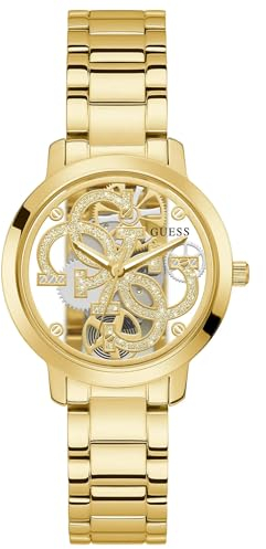 GUESS watches ladies quattro clear orologio Donna Analogico Al quarzo con cinturino in Acciaio INOX GW0300L2