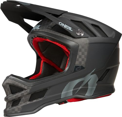O'NEAL | Mountainbike-Helm | MTB Downhill | Dri-Lex® Innenfutter, IPX® Aufprallabsorptionstechnologie, leichte Kohlefaserschale | Blade Carbon IPX® Helmet V.22 | Erwachsene | Schwarz Carbon | Größe M