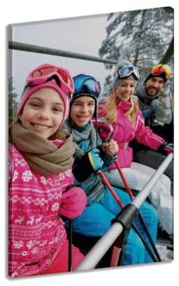 LABORATORIO 102 Quadro personalizzato con Foto (20x30 cm, Verticale) - Stampa su Tela Canvas - personalizza il tuo quadro con foto - compreso di Telaio in Legno - 100% made in Italy