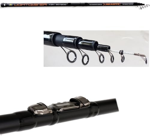 Canna Pesca Surfcasting Mare Fondo Telescopica Bombarda Gr. 60/120 (mt. 3,60)