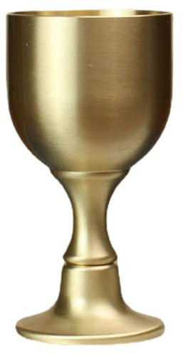 Kichvoe Calice En Laiton Coupe Sacrée Gobelet À Vin En Métal Décoratif Pour Et Offrandes Taille Compacte 2.17 Pouces