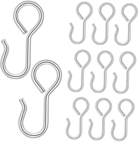 OUNONA 50 Crochets Métalliques en Forme De S pour Housse De Siège De Voiture Fixation Pratique Et Résistante pour Coussins De Siège Auto Installation Facile Et Durable