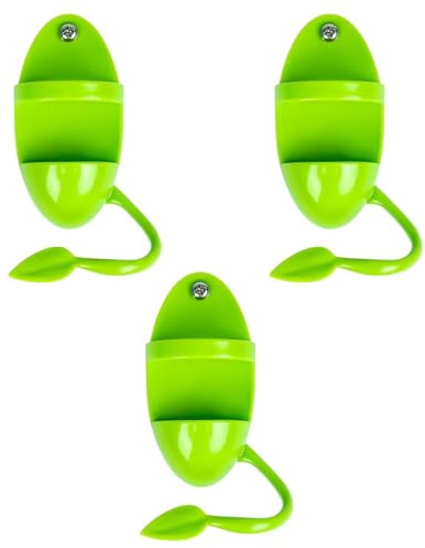 FIMWOLZ 3 Pcs Mangiatoia per Uccelli Contenitore Mangiatoie per Pappagalli Giocattolo per Lalimentazione di Ossa di Coccole e Osso di Seppia con Supporto